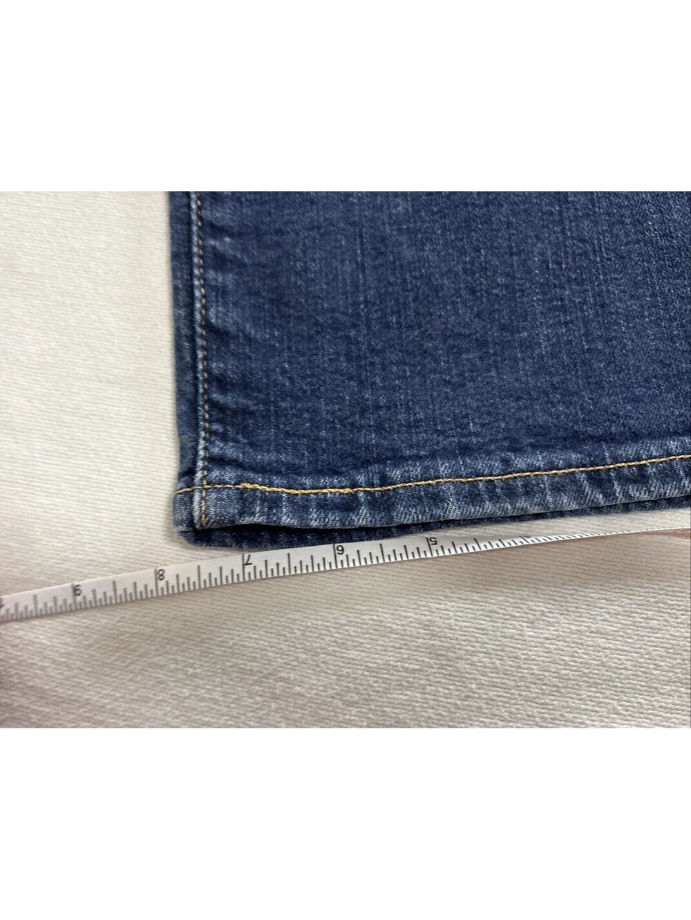 Levi's 541 Men's 35x29 Athletic Taper Blue Jeans Medium Wash Stretch Distressed